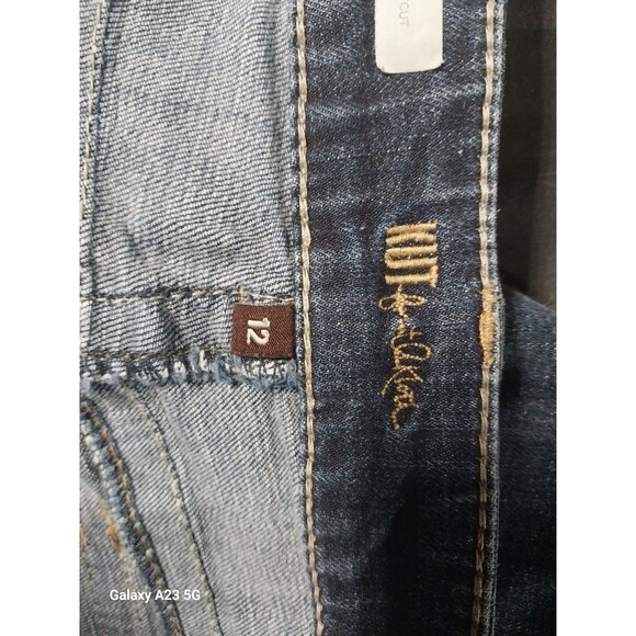 Kut From The Kloth Natalie High Rise Bootcut 12 Dark Wash Flap Pocket - Picture 8 of 10